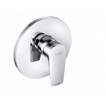 Concealed mixer bath and shower Push&Switch, Kludi Pure&Solid, chrome