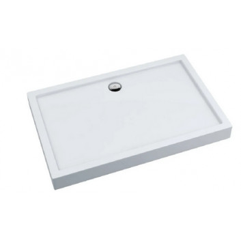 Square shower tray SCHEDPOL Corrina 80 cm white