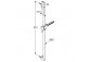 Shower set Kludi Freshline 1S with handset i drążkiem 90 cm