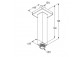 Arm ceiling do deczownicy DN 15 Kludi A-QA 150 mm