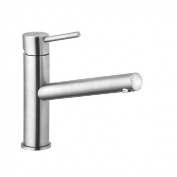 Kitchen faucet single lever, Kludi Steel, stainless steel, szczotkowana