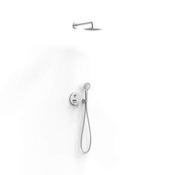 Shower set Tres Study Exclusive, concealed, 2 wyjścia wody, Rapid-Box, chrome