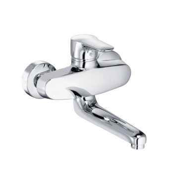 Kitchen faucet single lever wall mounted DN 15, Kludi OBJEKTA, chrome