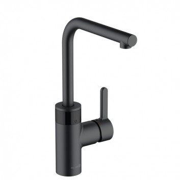 Kitchen faucet electronic DN 15, Kludi E-GO, deep black mat