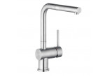 Kitchen faucet single lever DN 15, Kludi L STEEL, stainless steel, szczotkowana