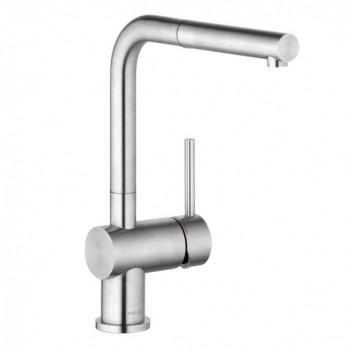 Kitchen faucet single lever DN 15, Kludi L STEEL, stainless steel, szczotkowana