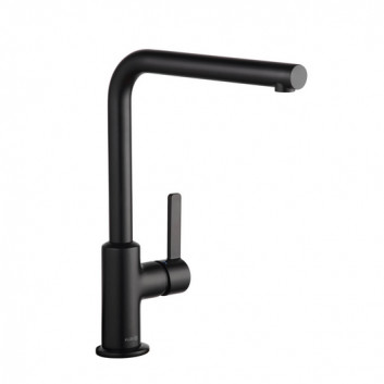 Single lever kitchen faucet DN 10 Kludi L-ine, black mat