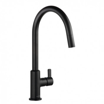 Kitchen faucet Kludi Bingo Star XS, height 370mm, wyciągana obrotowa spout, chrome