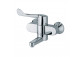 Washbasin faucet Kludi Medi Care standing, chrome, dł. 150 mm, specjalistyczna, set drain