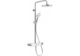 Shower rail 810mm, Duravit - Chrome/White shiny