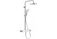 Shower rail 810mm, Duravit - Chrome/White shiny