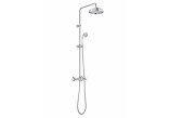 Shower column Roca Carmen with mixer dwuuchwytową, deszczownicą okrągłą 216 mm i handshower - chrome