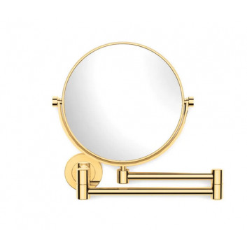 Cosmetic mirror Stella, magnifying, podświetlenie LED, gold shine 