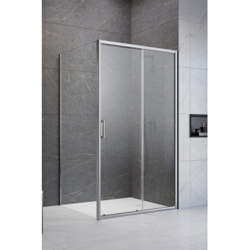 Door Radaway Fuenta New KDJ B 90 cm, LEWE, chrome, transparent glass EasyClean