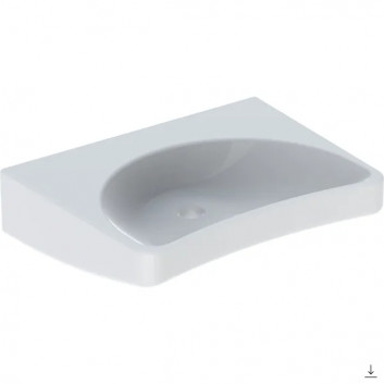 Washbasin multifunction z dwoma komorami i overflow Geberit Publica,, white