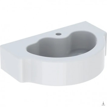 Washbasin rectangular 60x48cm Geberit iCon, white