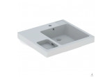 Washbasin rectangular 60x55cm z boczną półką na sponges Geberit Bambini, white