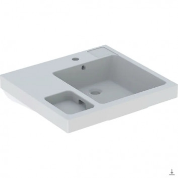 Washbasin semicircular 60x40cm Geberit Bambini, white