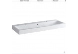 Washbasin rectangular 120x48,5cm with two holes Geberit iCon, white