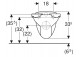 Hanging bowl WC dla dzieci ,washdown model, Geberit Bambini, white