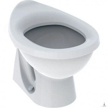 Stojącamiska WC dla dzieci z dekoracyjnymi nóżkami ,washdown model, Geberit Bambini, white