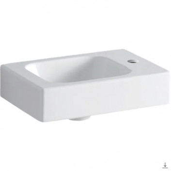 Countertop washbasin rectangular 75x48cm Geberit iCon, white