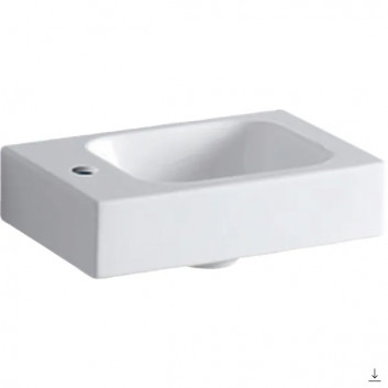 Washbasin rectangular 38x28cm Geberit iCon, white