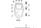 Urinal Geberit Flow,back inlet, drain do tyłu, white