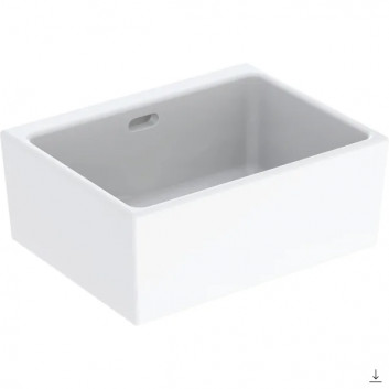 Washbasin multifunction without overflow 70x50cm Geberit Publica Garda, white