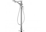 Bath tap single lever freestanding with shower set Deante Alpina, chrome