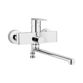 Washbasin faucet single lever concealed 2-hole Deante Alpina, chrome