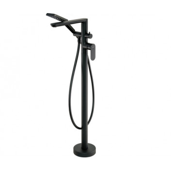 Bath tap single lever wall mounted , Deante Alpina, nero