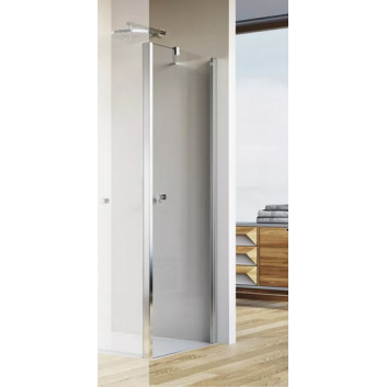 Door shower SanSwiss Solino, szer. 1000 mm, wys. 2000 mm, silver mat, transparent 