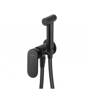 Bidet mixer single lever , Deante Alpina, nero