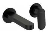 Washbasin faucet single lever concealed , Deante Alpina, nero