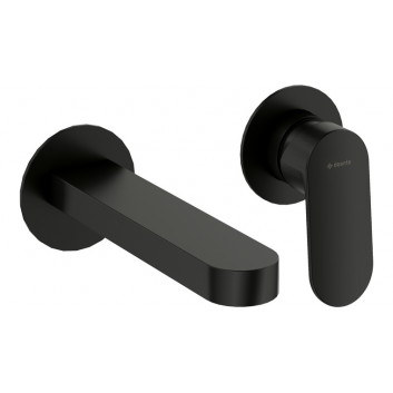 Washbasin faucet single lever concealed , Deante Alpina, nero