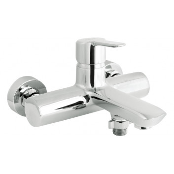 Bath tap two-handle wall mounted, Deante Anemon, chrome