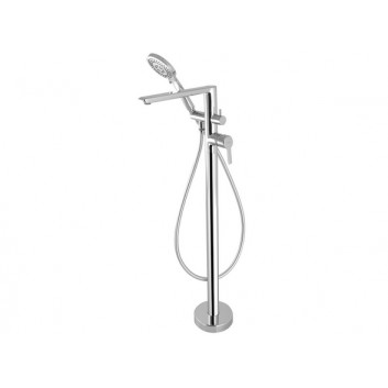 Bath tap single lever wall mounted, Deante Anemon, chrome