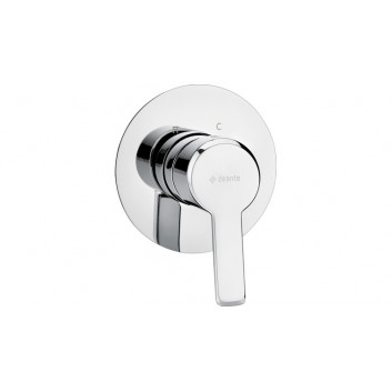 Shower mixer two-handle wall mounted, Deante Arnika, chrome