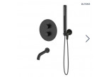 Set bath-prysznicowy concealed thermostatic, Olten Katla, black mat