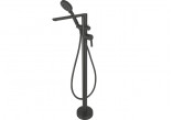 Bath tap single lever freestanding with shower set, Deante Arnika, nero