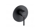 Concealed mixer bath and shower with thermostat, Kludi Zenta SL, black mat