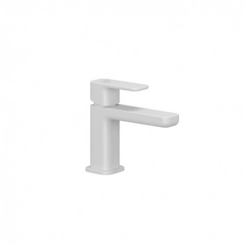 Washbasin faucet single lever 85 DN15, Kludi Renon, white mat