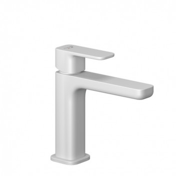 Washbasin faucet single lever 85 DN15, Kludi Renon, white mat