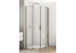 Quadrant shower enclosure SanSwiss Divera, 90x90x200cm, transparent glass, chrome