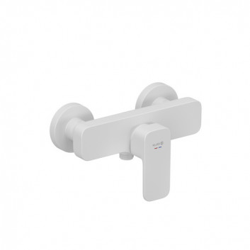 Mixer bath and shower single lever concealed DN15, Kludi Renon, white mat