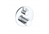 Concealed shower mixer with thermostat, Kludi Nova Fonte , white mat