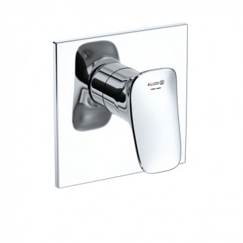 Mixer bath and shower concealed with thermostat concealed, Kludi Nova Fonte , white mat