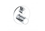 Mixer bath and shower with thermostat concealed , Kludi Zenta SL, chrome