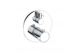 Mixer bath and shower with thermostat concealed , Kludi Zenta SL, chrome